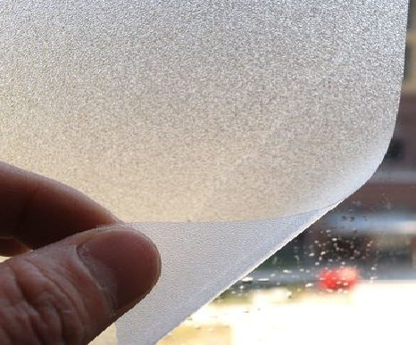 龙山玻璃门外面粘广告用什么材料好？